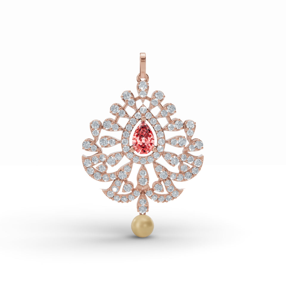 Sacred Diya Diamond Pendant