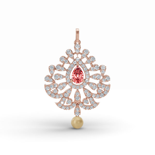 Sacred Diya Diamond Pendant