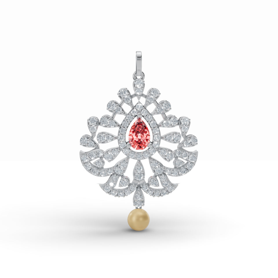 Sacred Diya Diamond Pendant