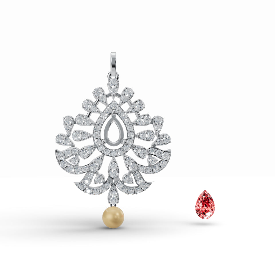 Sacred Diya Diamond Pendant