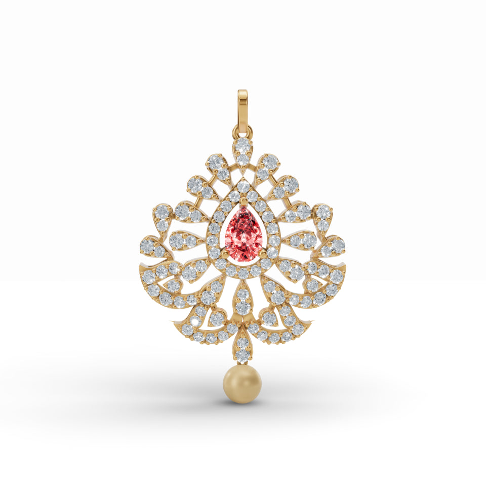 Sacred Diya Diamond Pendant