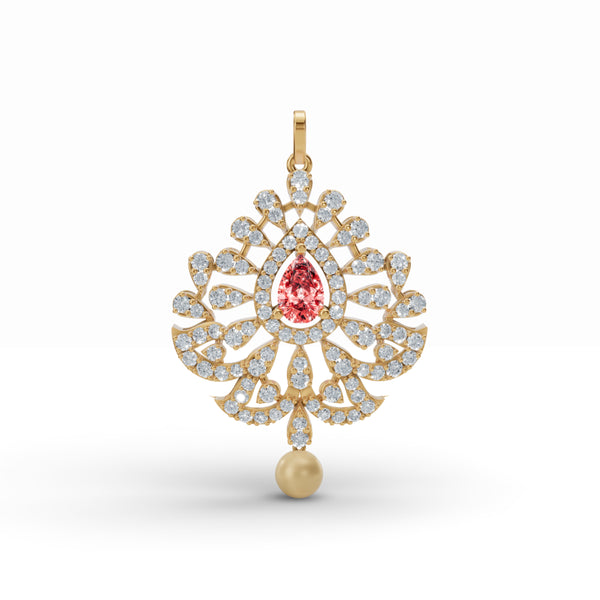 Sacred Diya Diamond Pendant