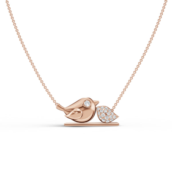 Little Bird Diamond Pendant with Chain