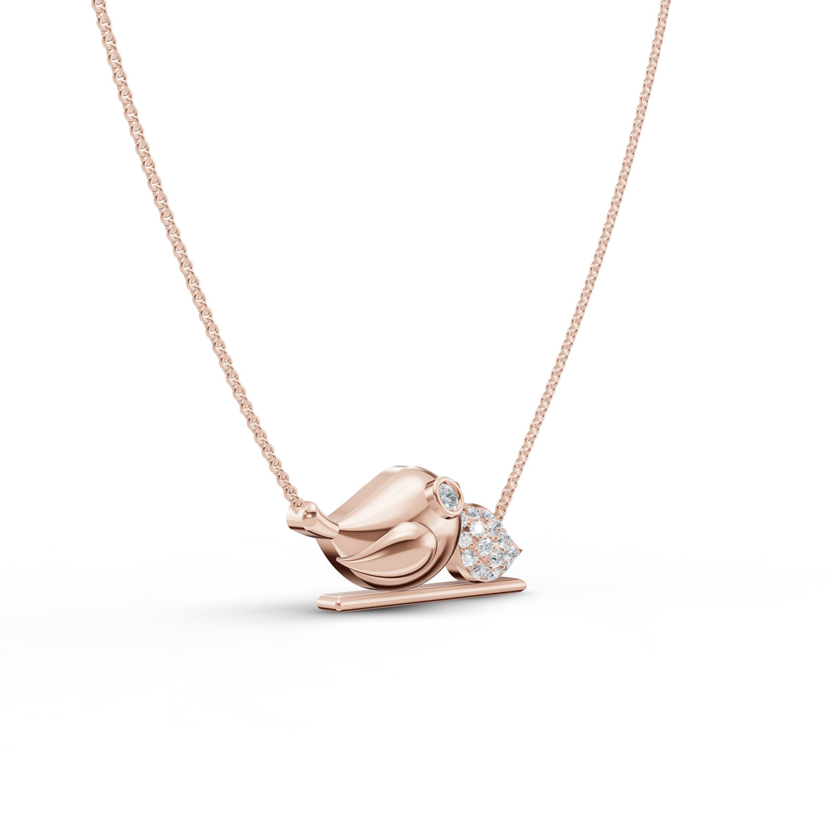 Little Bird Diamond Pendant with Chain