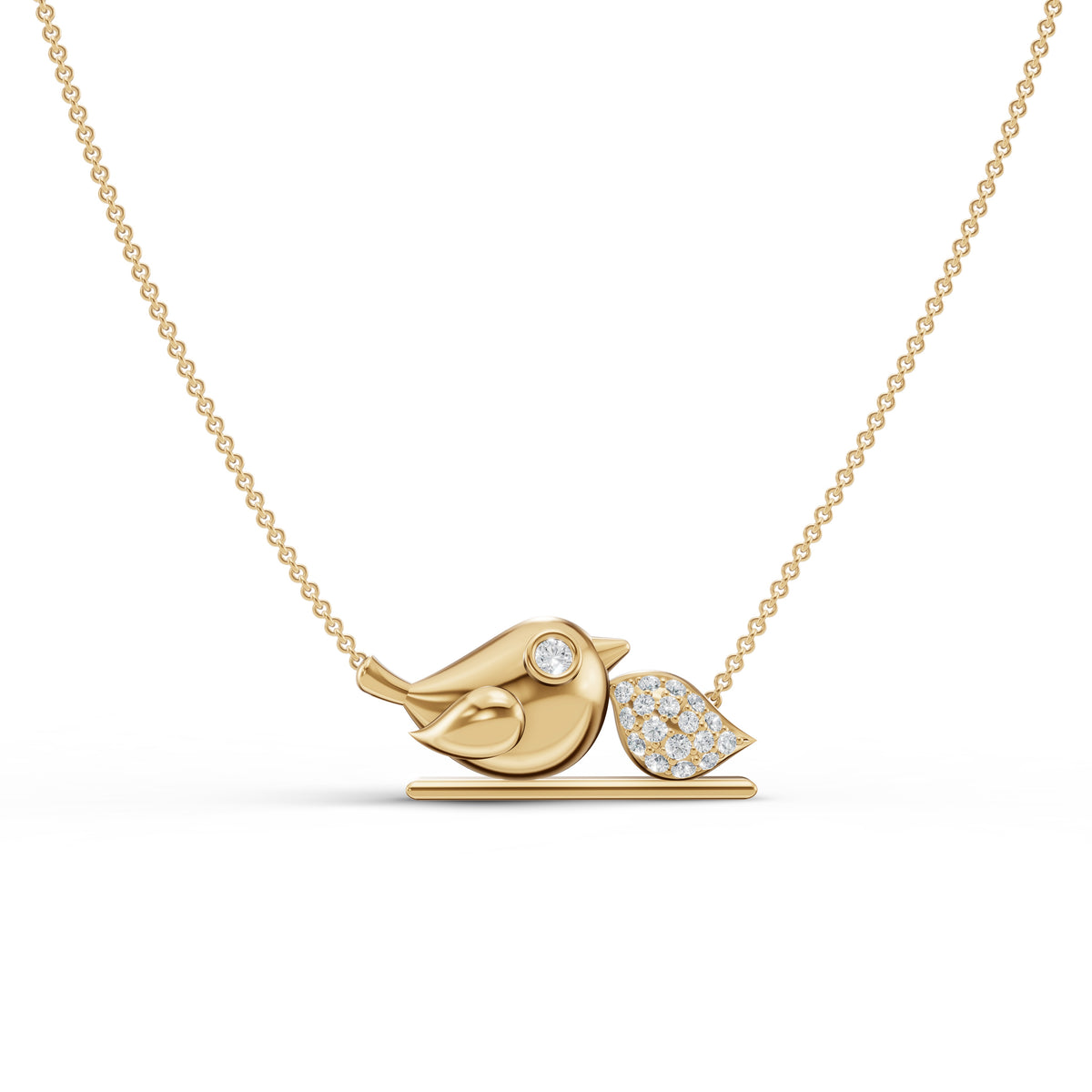 Little Bird Diamond Pendant with Chain