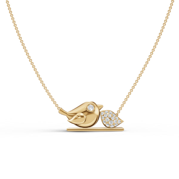 Little Bird Diamond Pendant with Chain