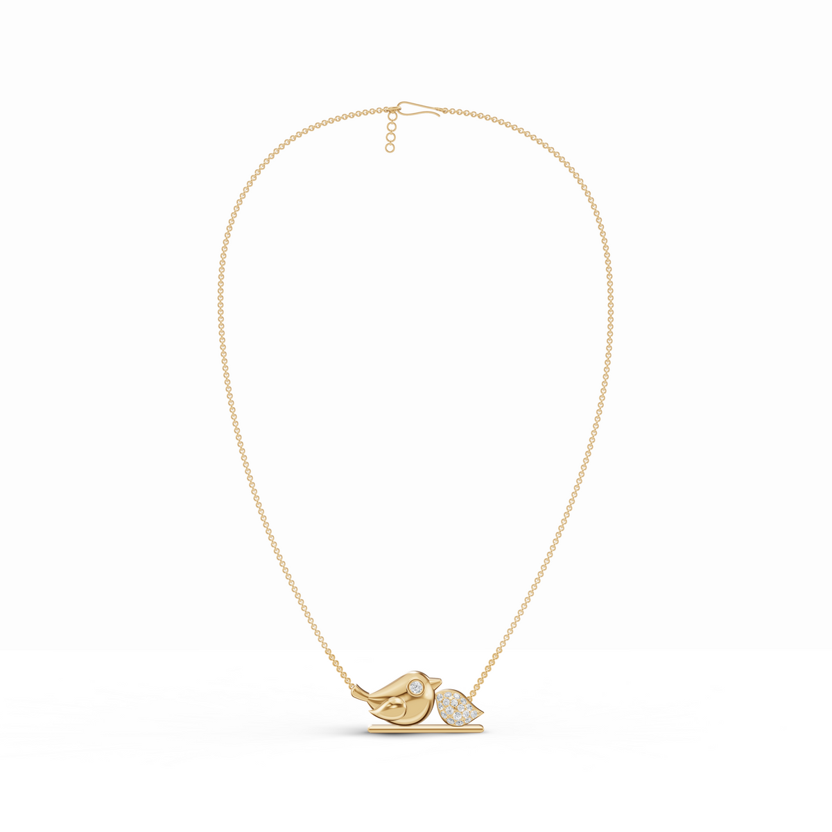 Little Bird Diamond Pendant with Chain