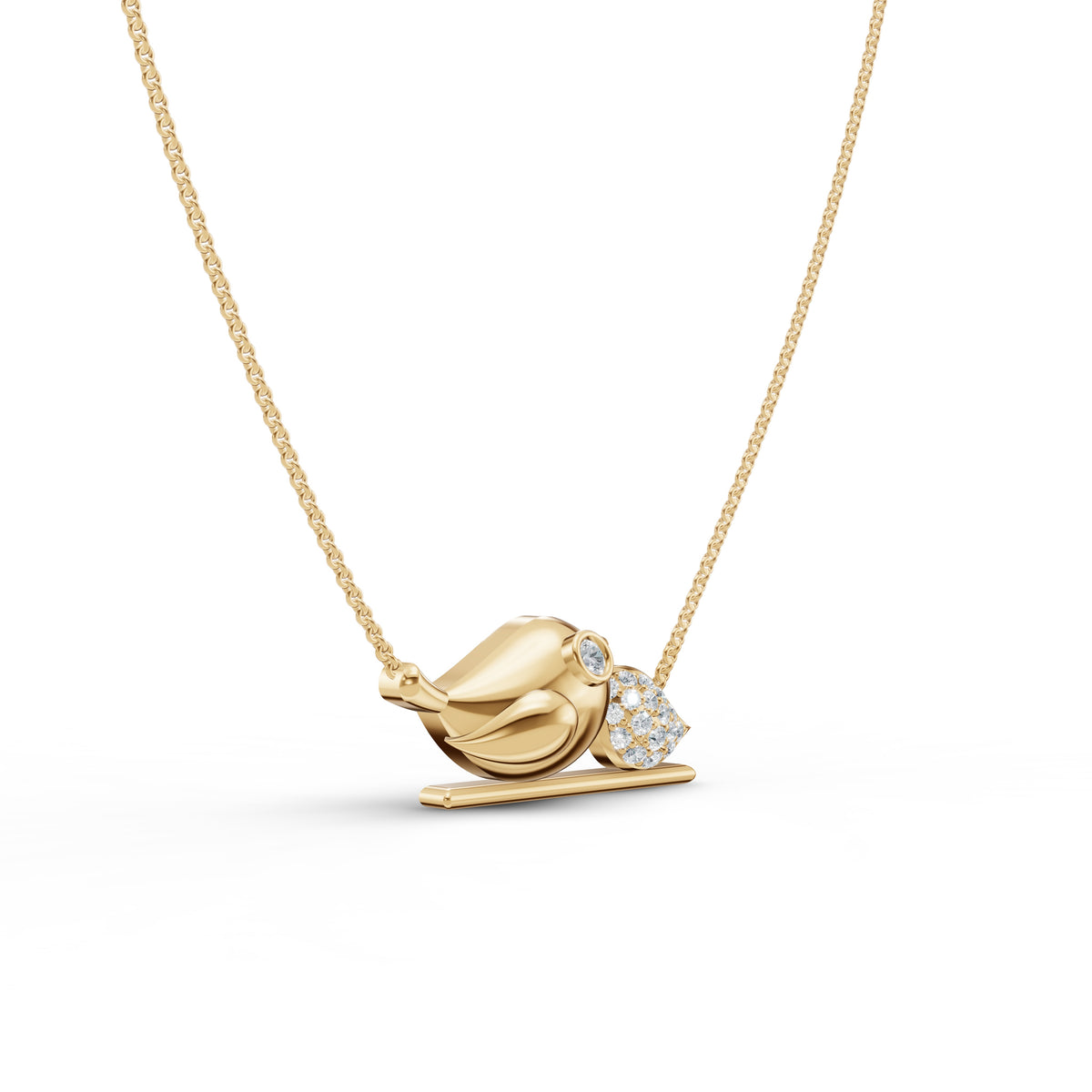 Little Bird Diamond Pendant with Chain