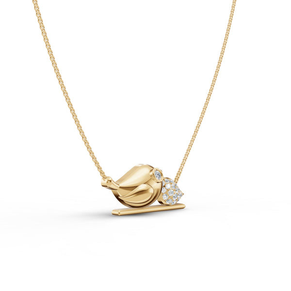 Little Bird Diamond Pendant with Chain