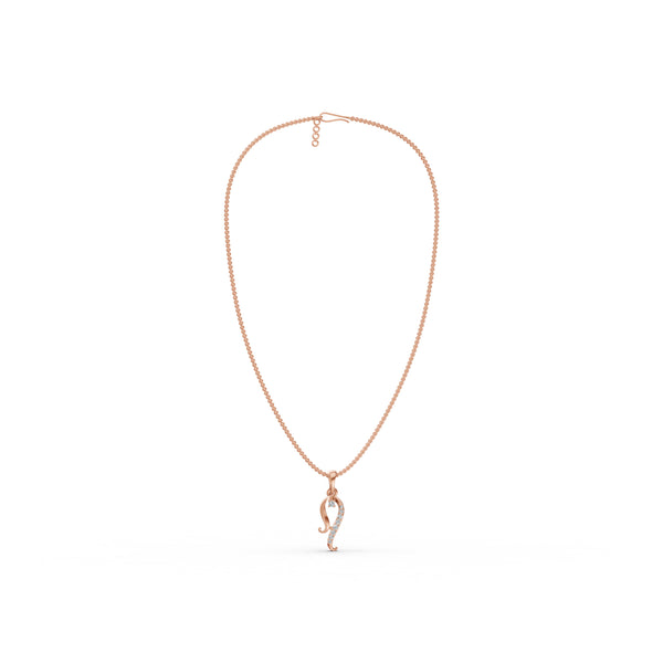 Grace Curve Diamond Pendant