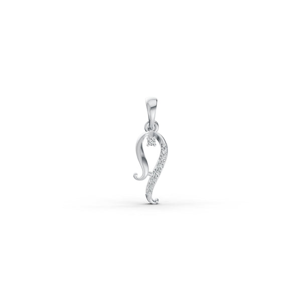 Grace Curve Diamond Pendant