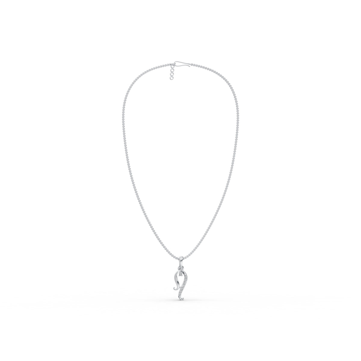 Grace Curve Diamond Pendant