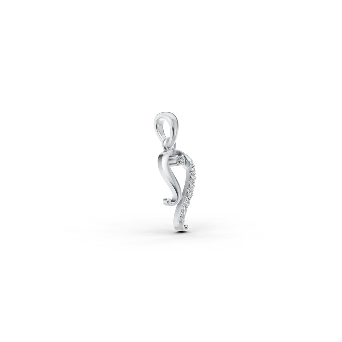 Grace Curve Diamond Pendant