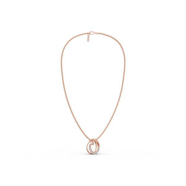 Ocean Wave Diamond Pendant