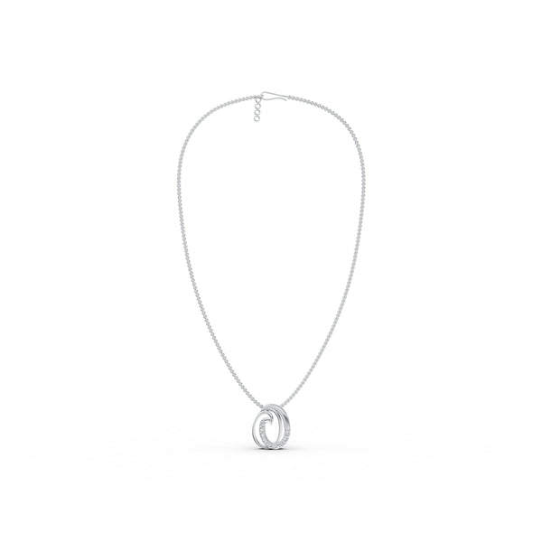 Ocean Wave Diamond Pendant