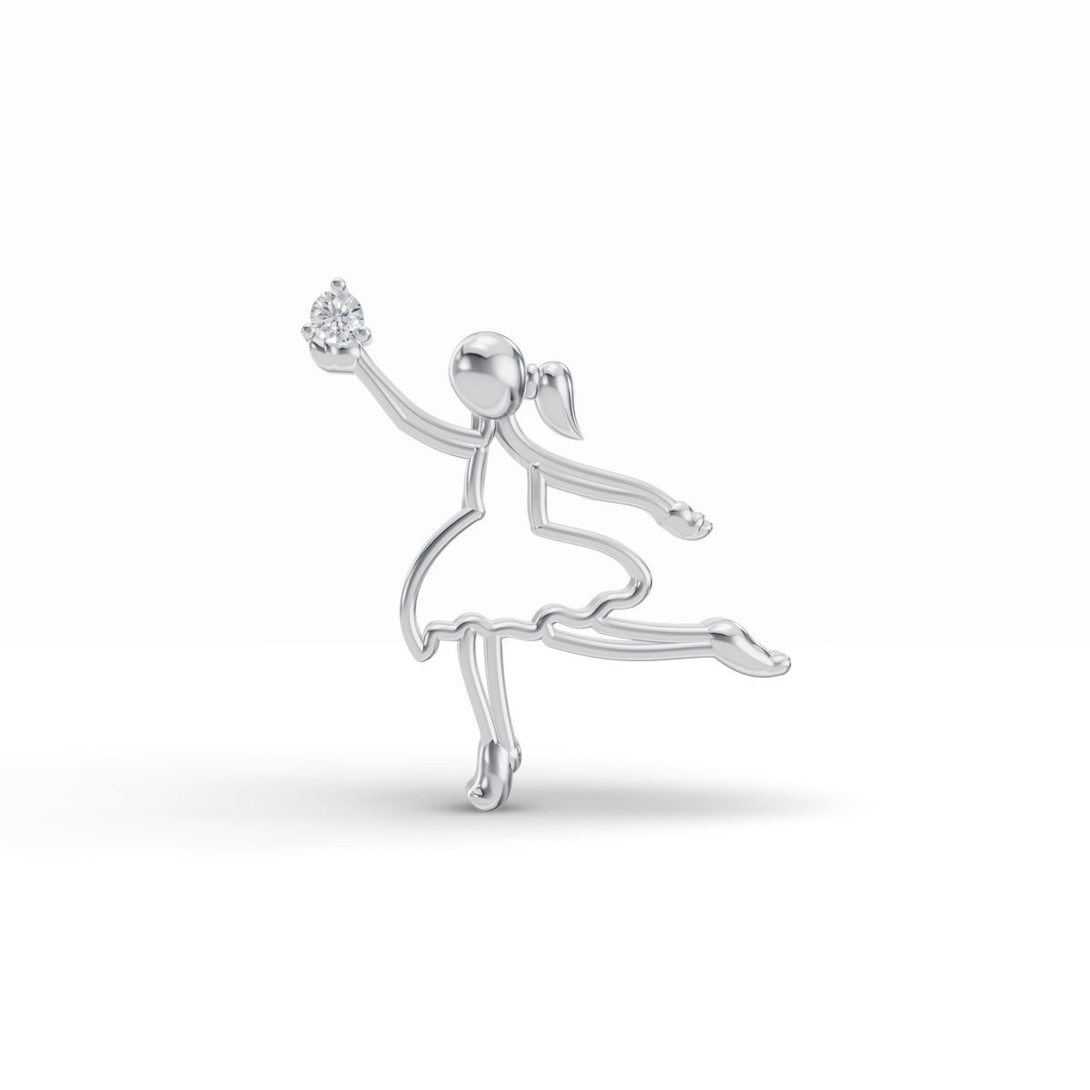 Ballerina Diamond Pendant