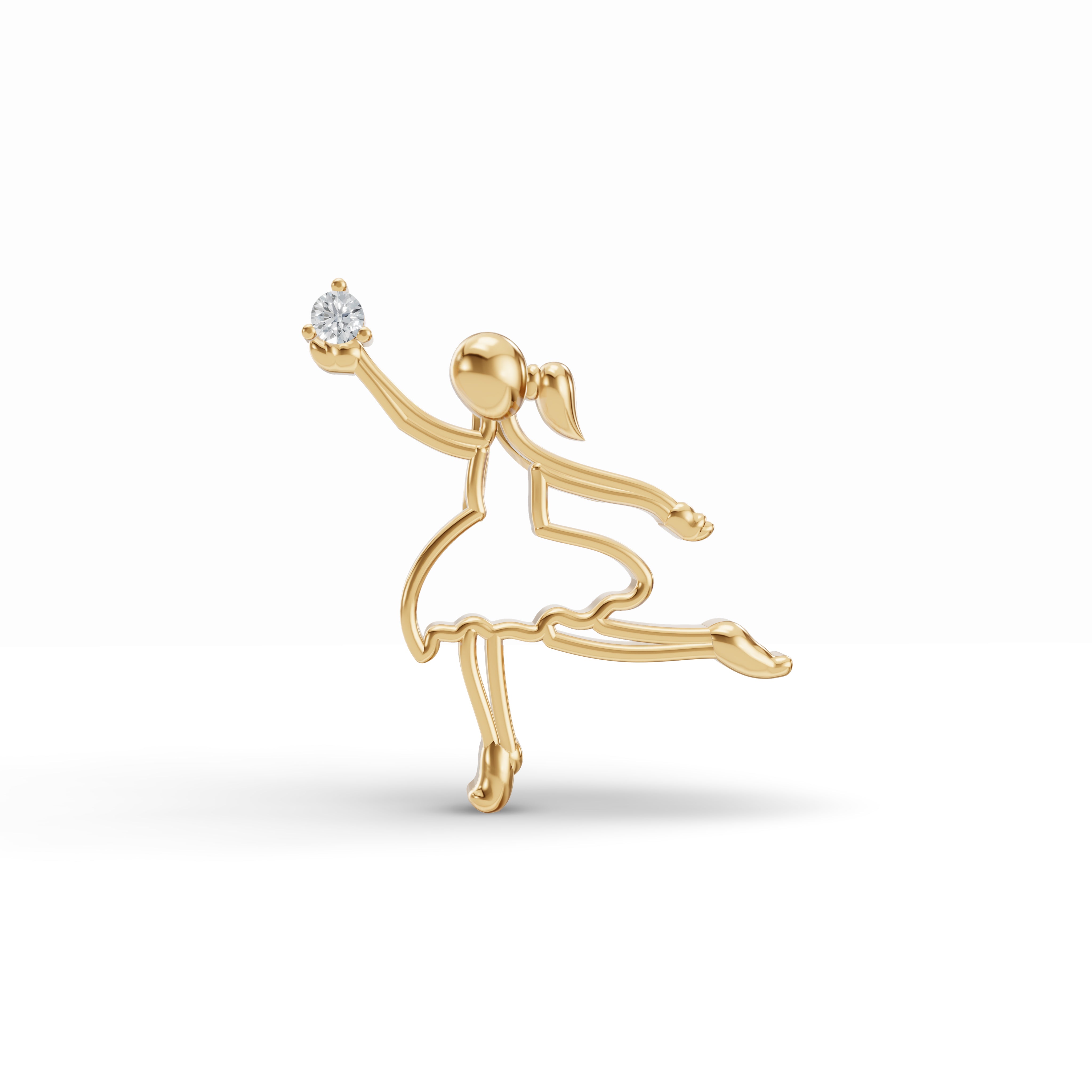 Ballerina Diamond Pendant