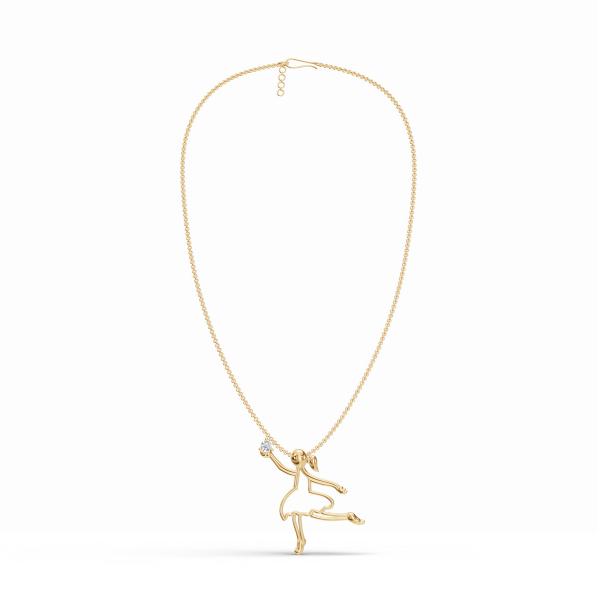Ballerina Diamond Pendant