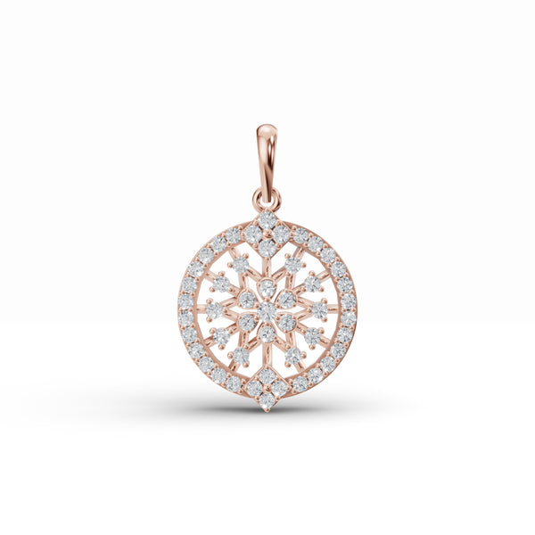 Radiant Halo Diamond Pendant