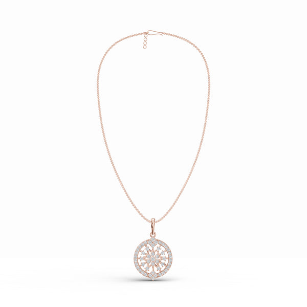 Radiant Halo Diamond Pendant