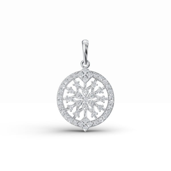 Radiant Halo Diamond Pendant