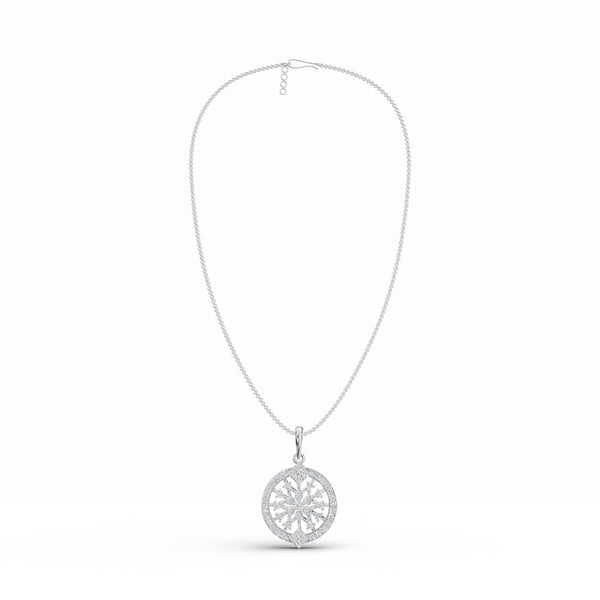 Radiant Halo Diamond Pendant