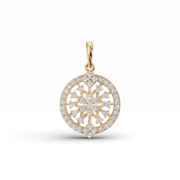 Radiant Halo Diamond Pendant