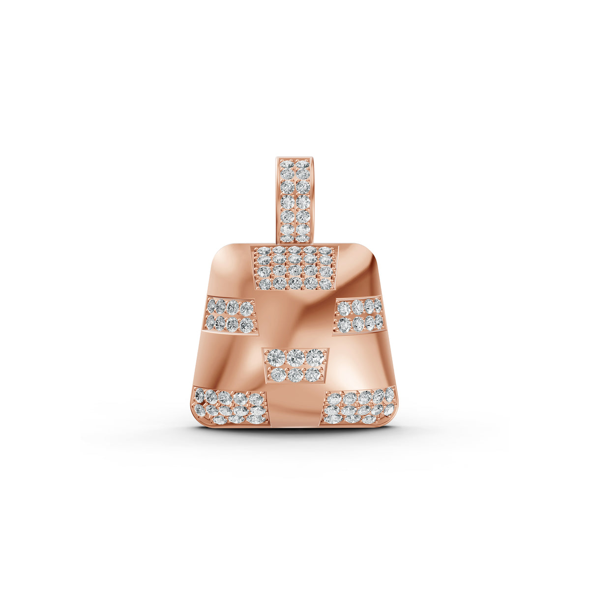 Checkered Diamond Pendant