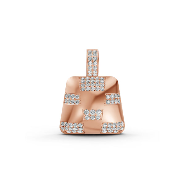 Checkered Diamond Pendant