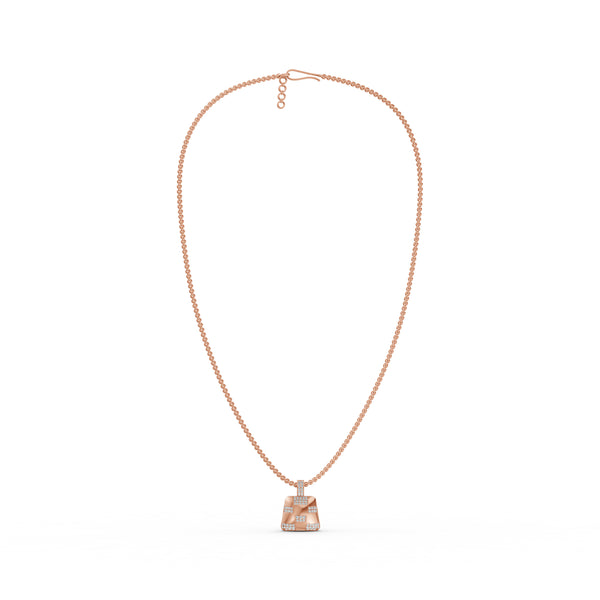 Checkered Diamond Pendant