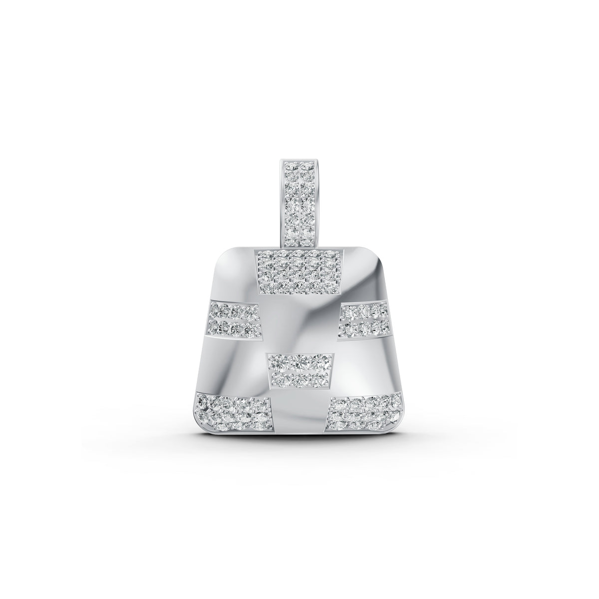 Checkered Diamond Pendant