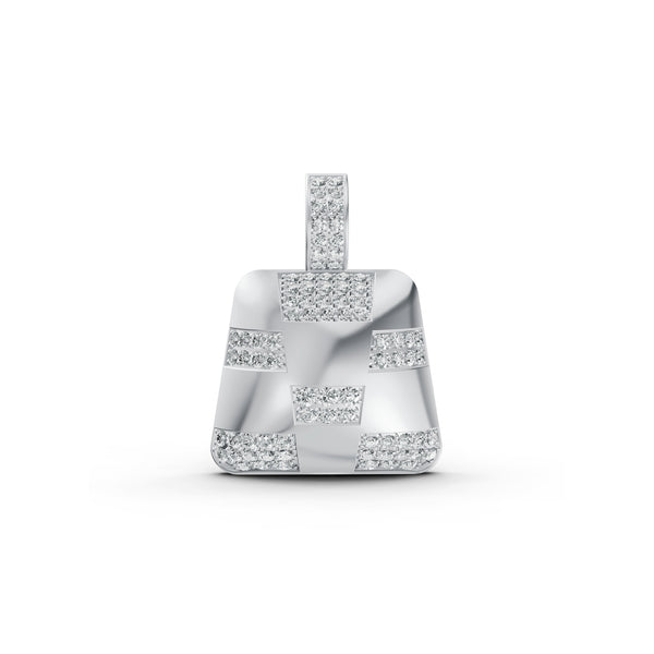 Checkered Diamond Pendant