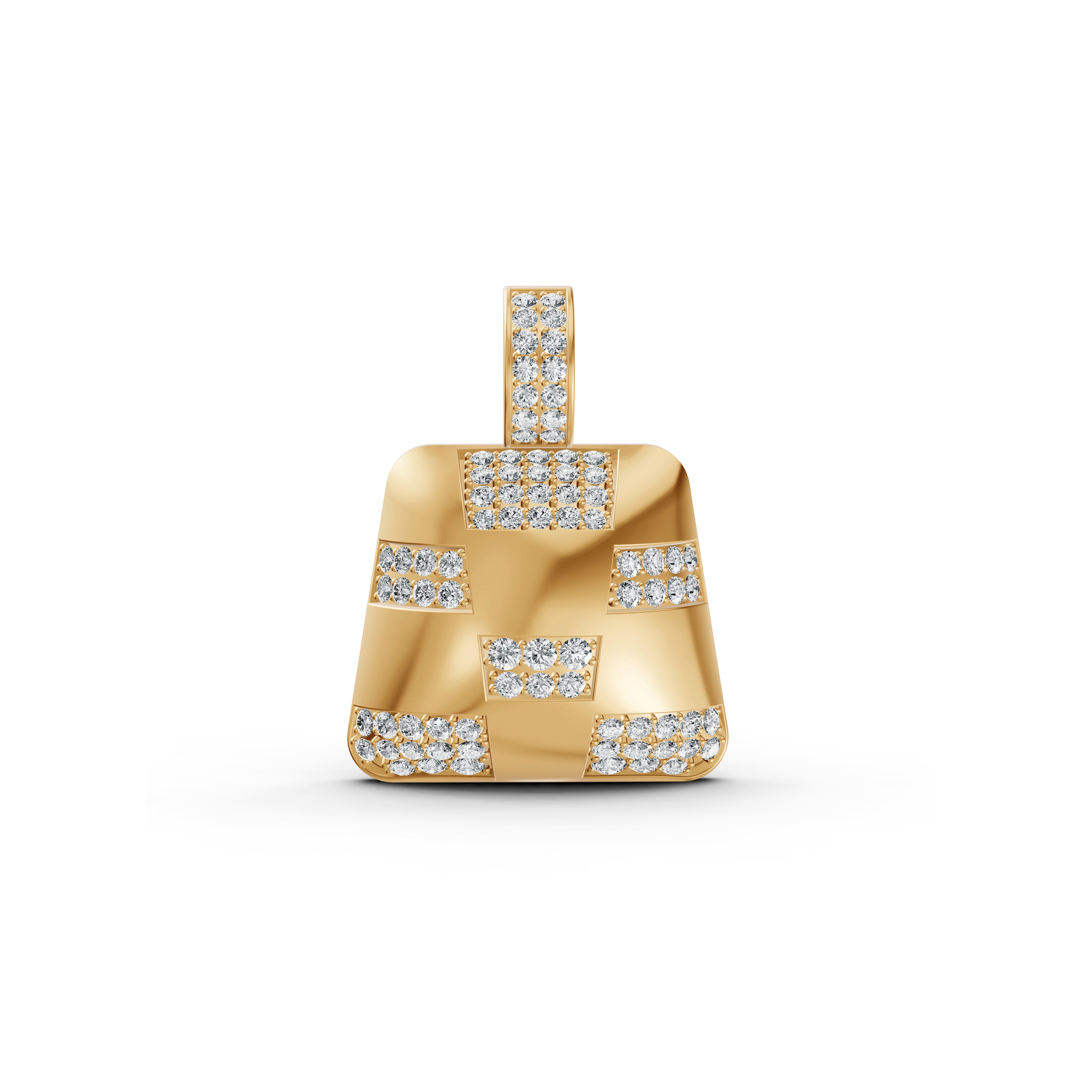 Checkered Diamond Pendant