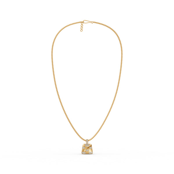 Checkered Diamond Pendant