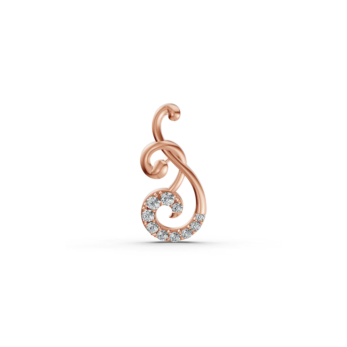 Signature Swirl Diamond Pendant