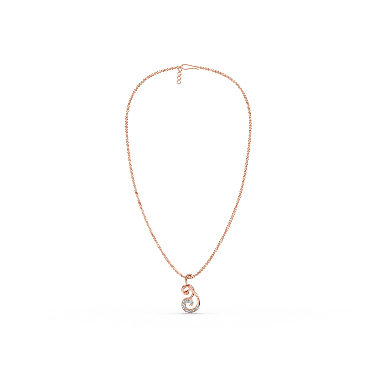 Signature Swirl Diamond Pendant