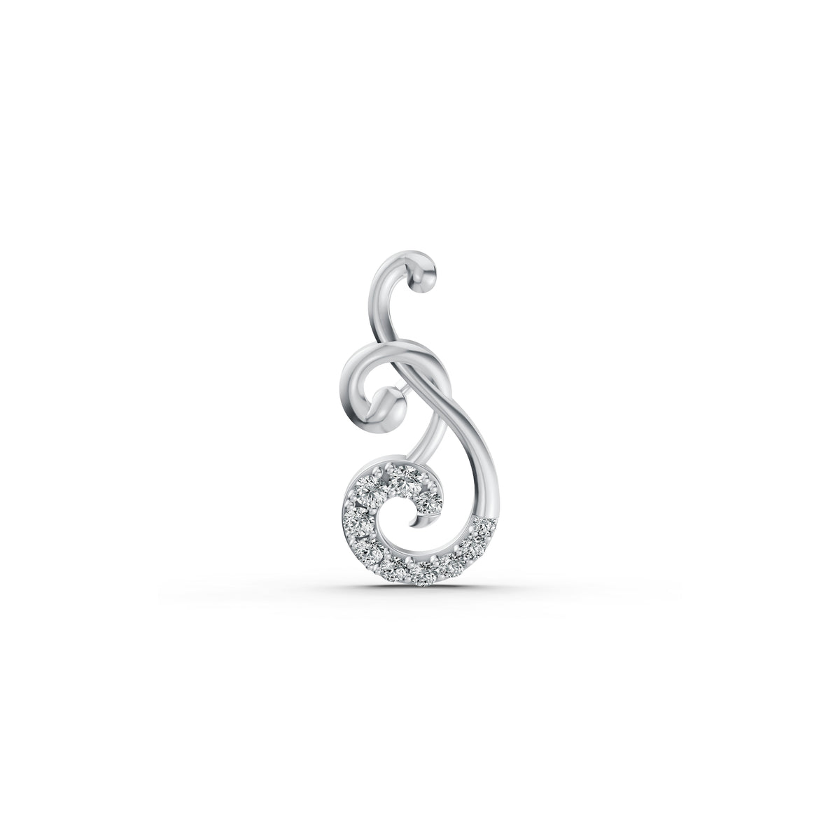 Signature Swirl Diamond Pendant