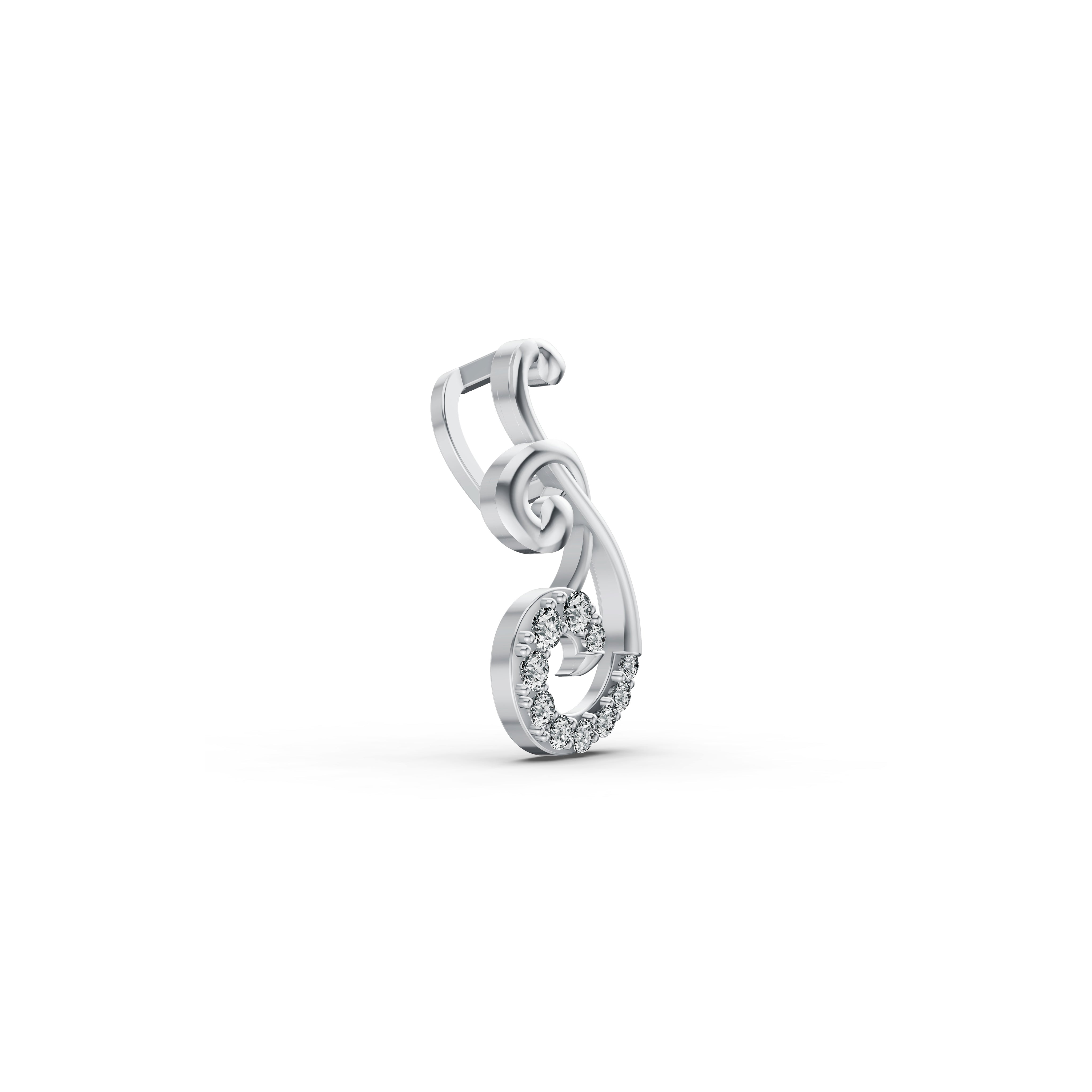 Signature Swirl Diamond Pendant