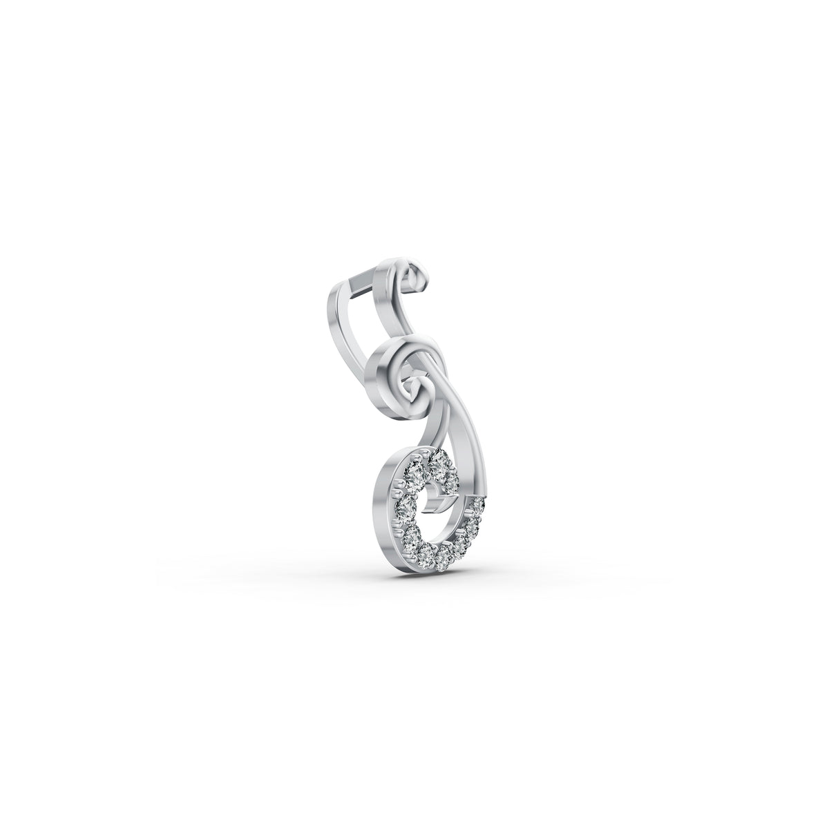 Signature Swirl Diamond Pendant