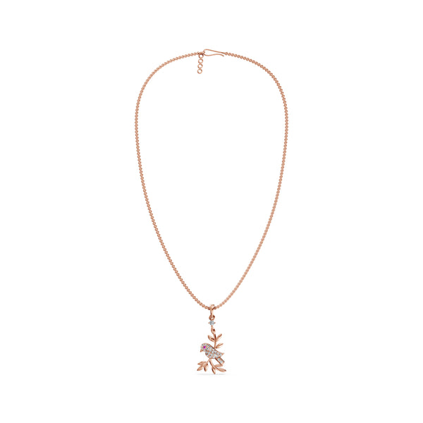 Serene Bird Diamond Pendant