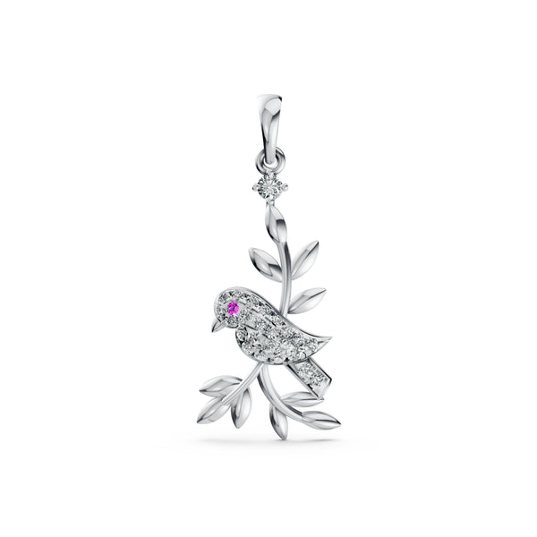 Serene Bird Diamond Pendant