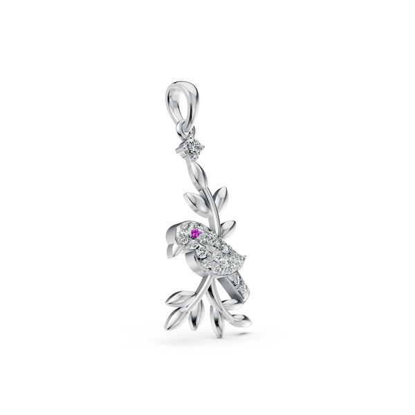 Serene Bird Diamond Pendant