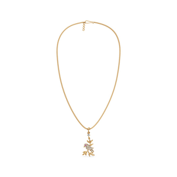 Serene Bird Diamond Pendant