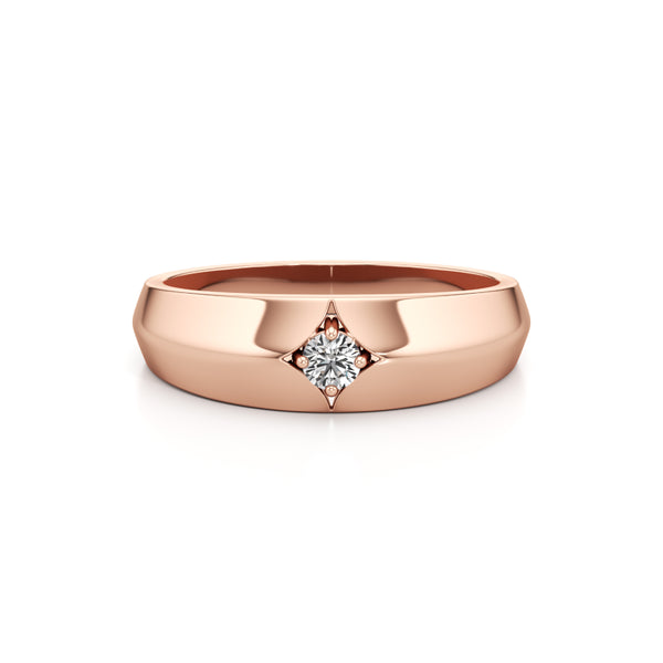 Smooth Shiny Diamond Ring