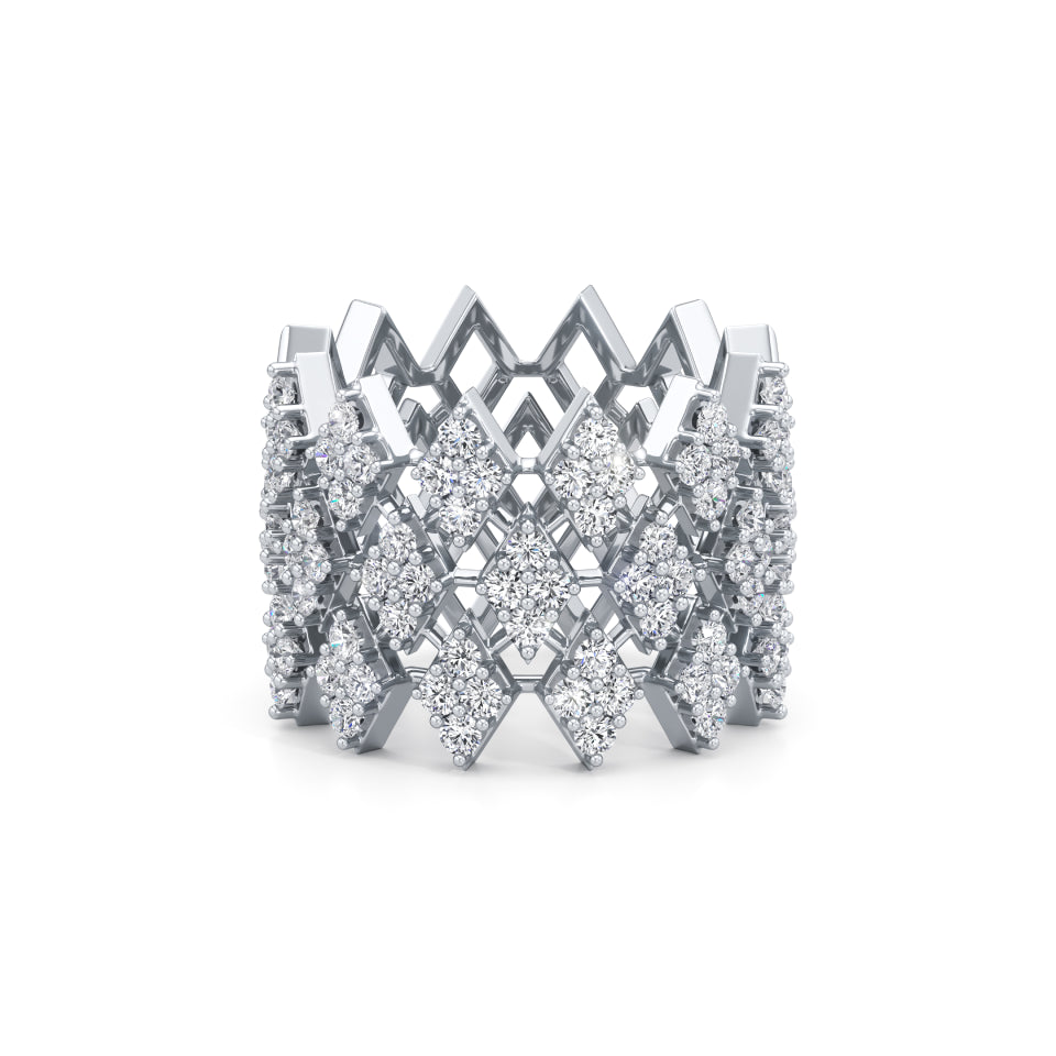 Diamond Cluster Sparkle Ring