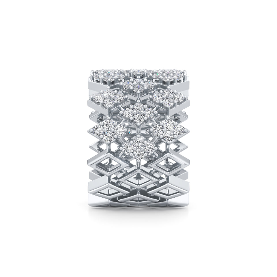 Diamond Cluster Sparkle Ring