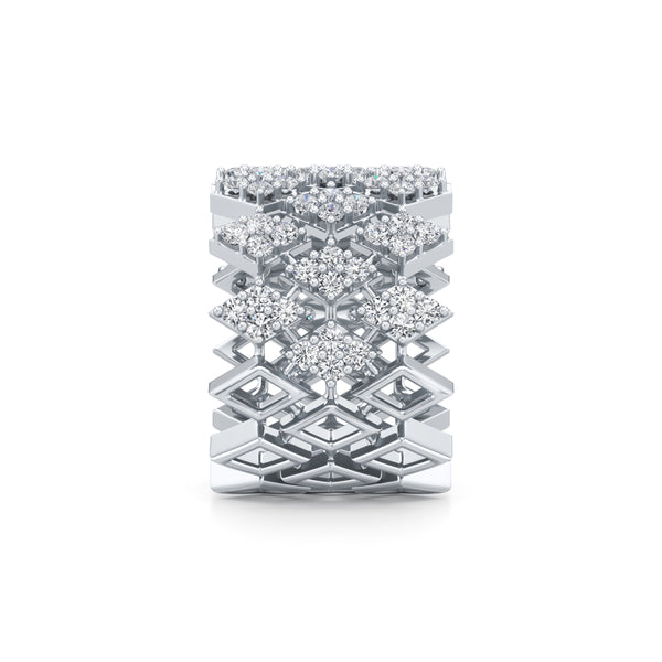 Diamond Cluster Sparkle Ring