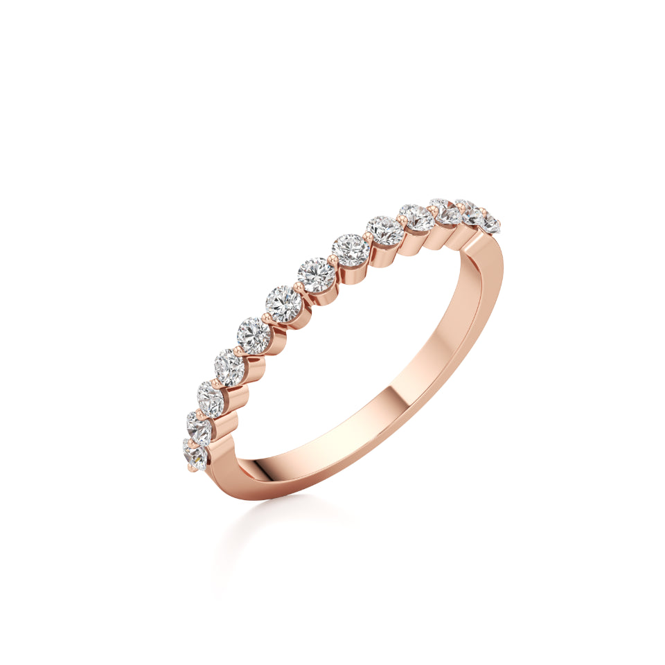 Unconditional Love Half Eternity Diamond Band