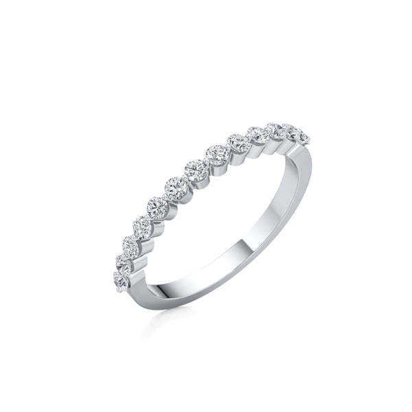 Unconditional Love Half Eternity Diamond Band