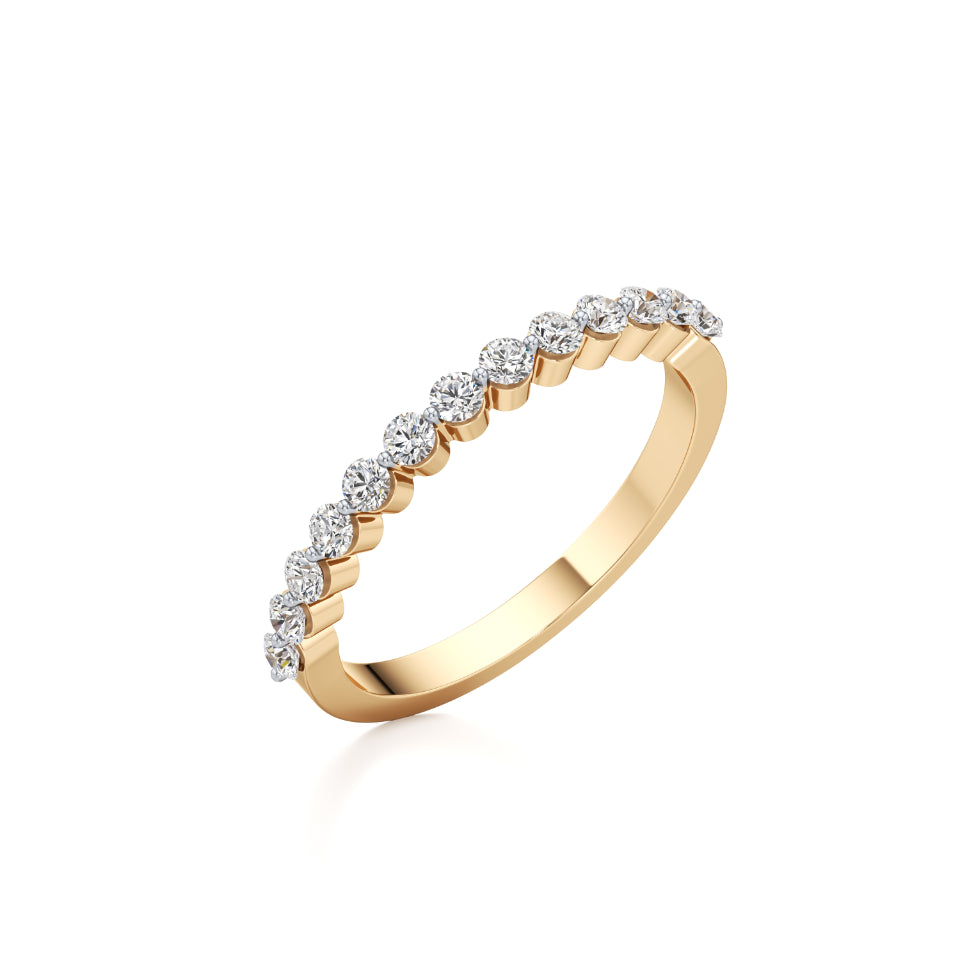 Unconditional Love Half Eternity Diamond Band